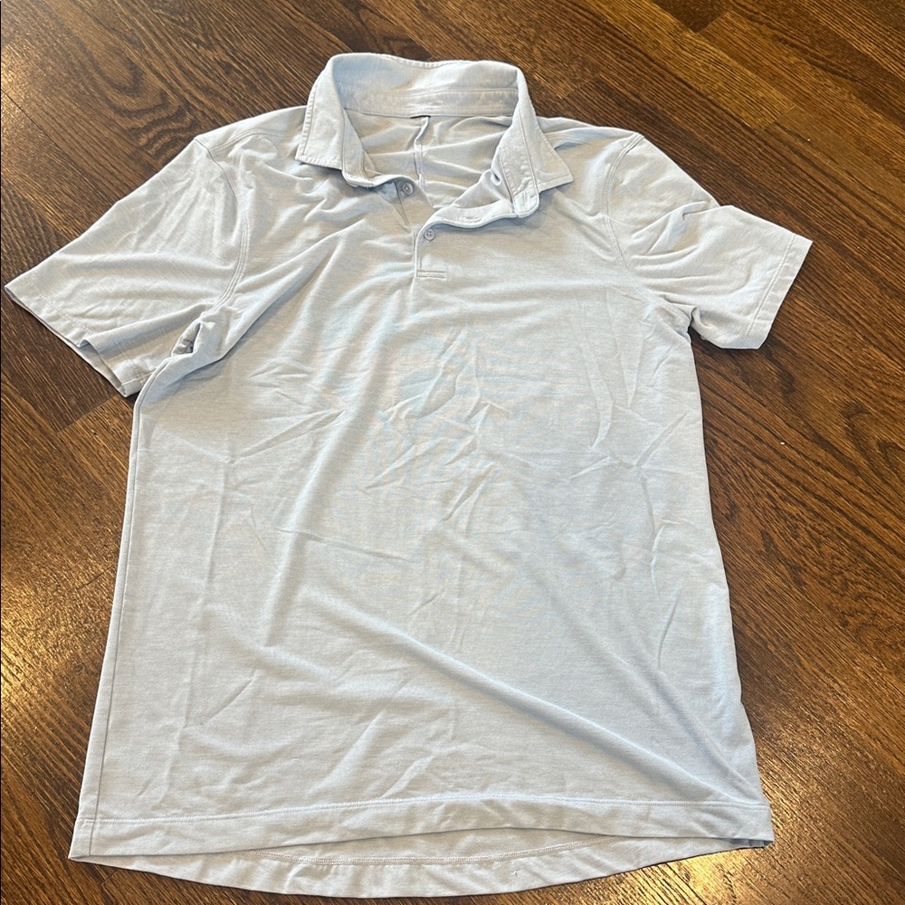 Lululemon Men’s Light Blue Polo Shirt